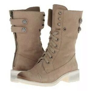 Sam Edelman DARWIN Clay Combat Leather Boots - Size 8